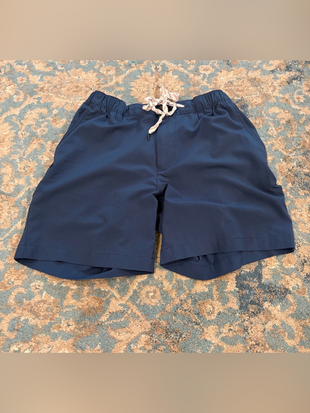 chubbies Navy Elastic Drawstring 6” Inseam Size Small Regular Fit